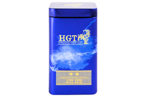 Blue tin of Hwa Gung Tea Eternity Series Reserved Hwa Gung Alpine Oolong Tea