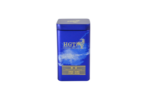 Blue tin of Hwa Gung Tea Eternity Series Reserved LiShan Alpine Oolong Tea