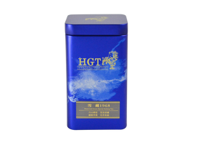 Blue tin of Hwa Gung Tea Eternity Series Reserved Snow Alpine Oolong Tea